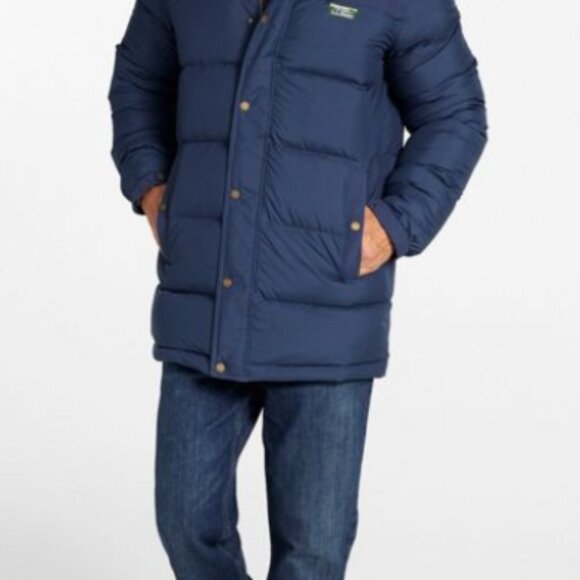 LL Bean Men’s Mountain Classic Down Parka – Size M Regular – NAVY - Picture 9 of 9
